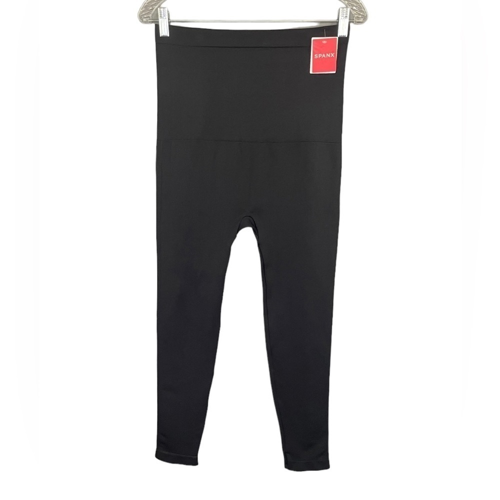 Spanx EcoCare‎ High Waisted Seamless Leggings Very Black NWT - Picture 2 of 12